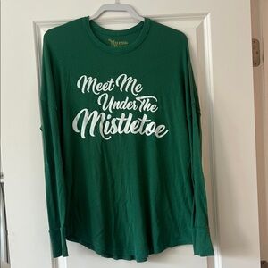 Show Me Your MuMu Green Long Sleeve Top